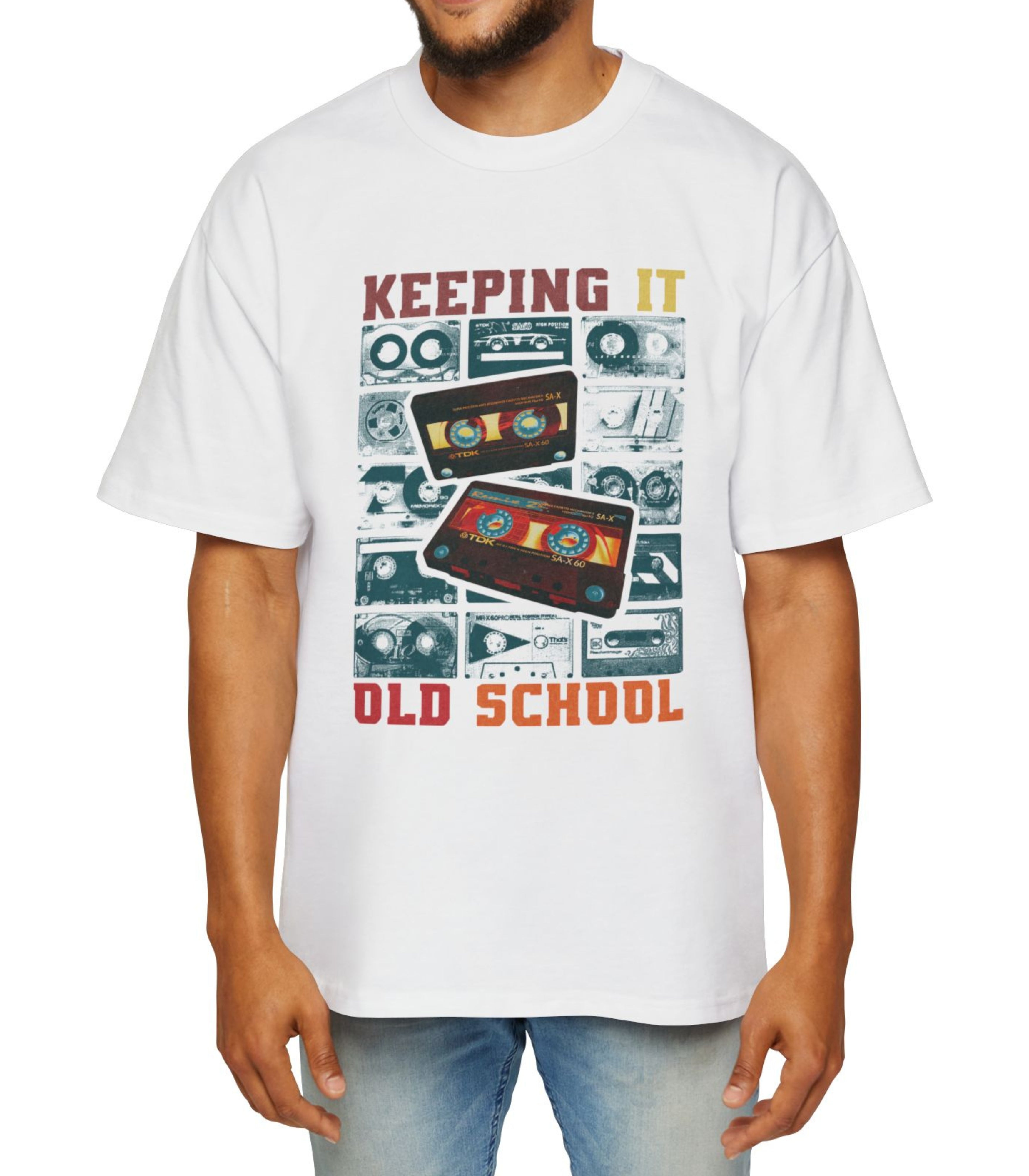 Keeping It Old School Men's Oversized Tee