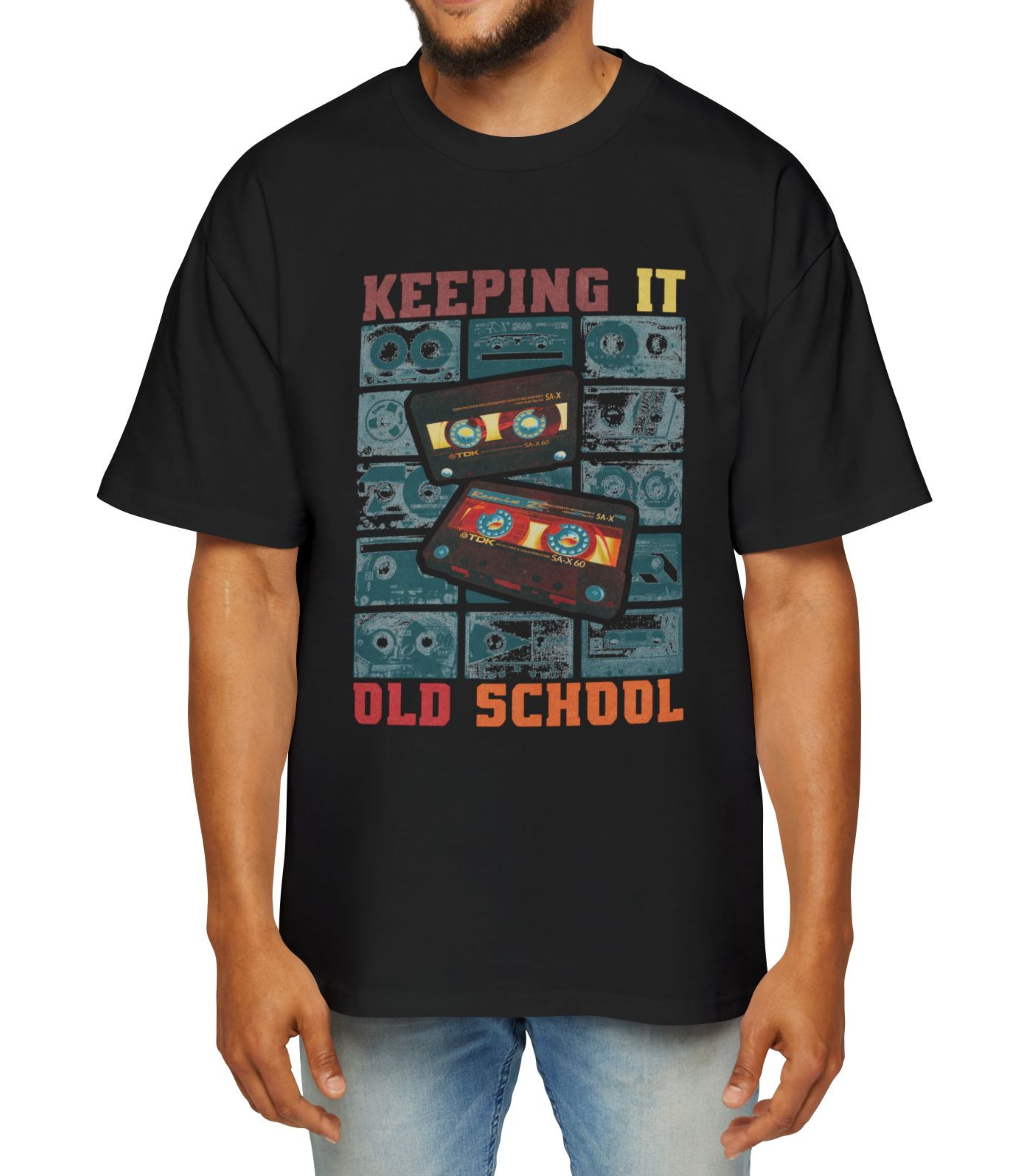 Keeping It Old School Men's Oversized Tee
