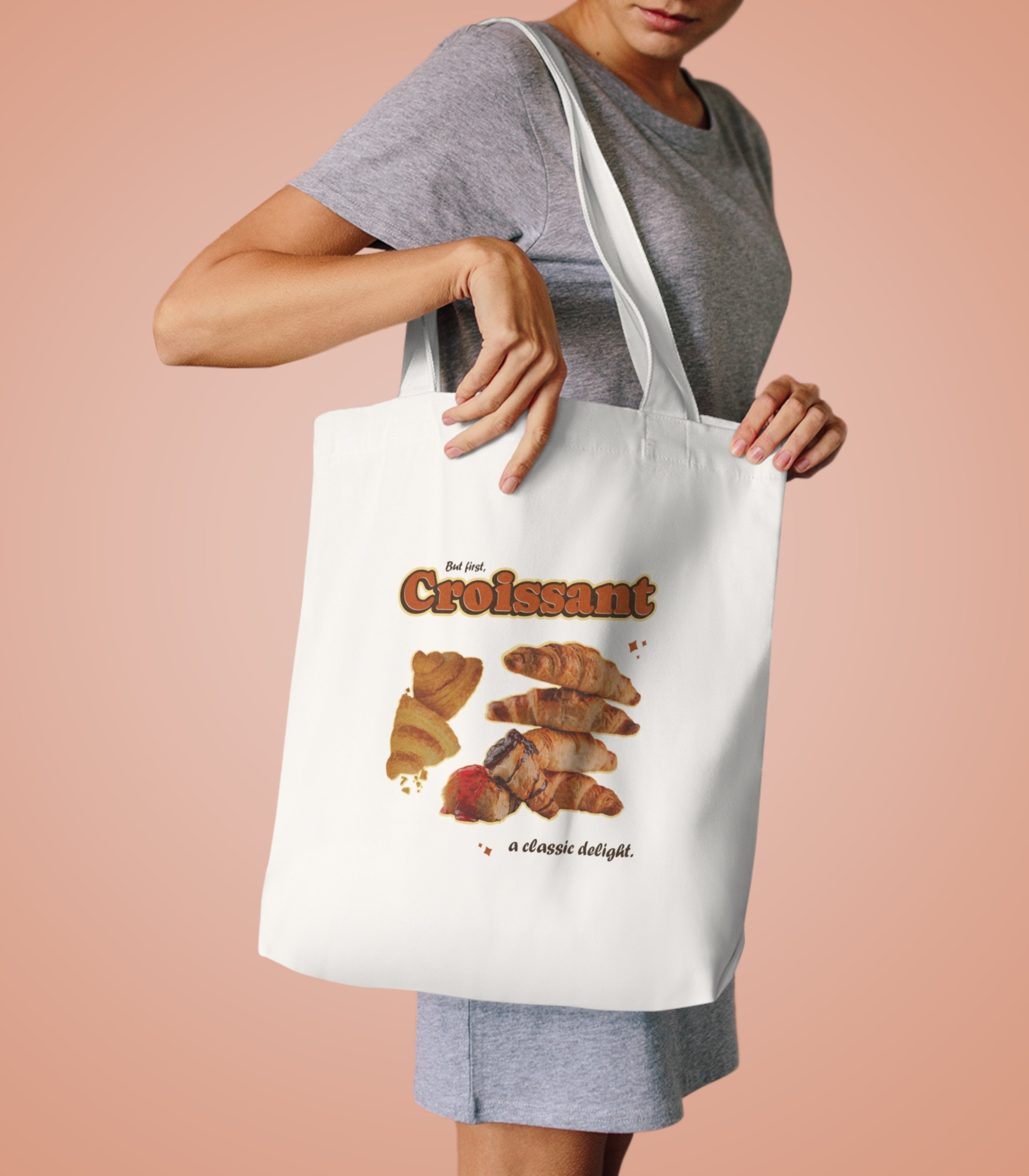 But First Croissant A Classic Delight Tote Bag