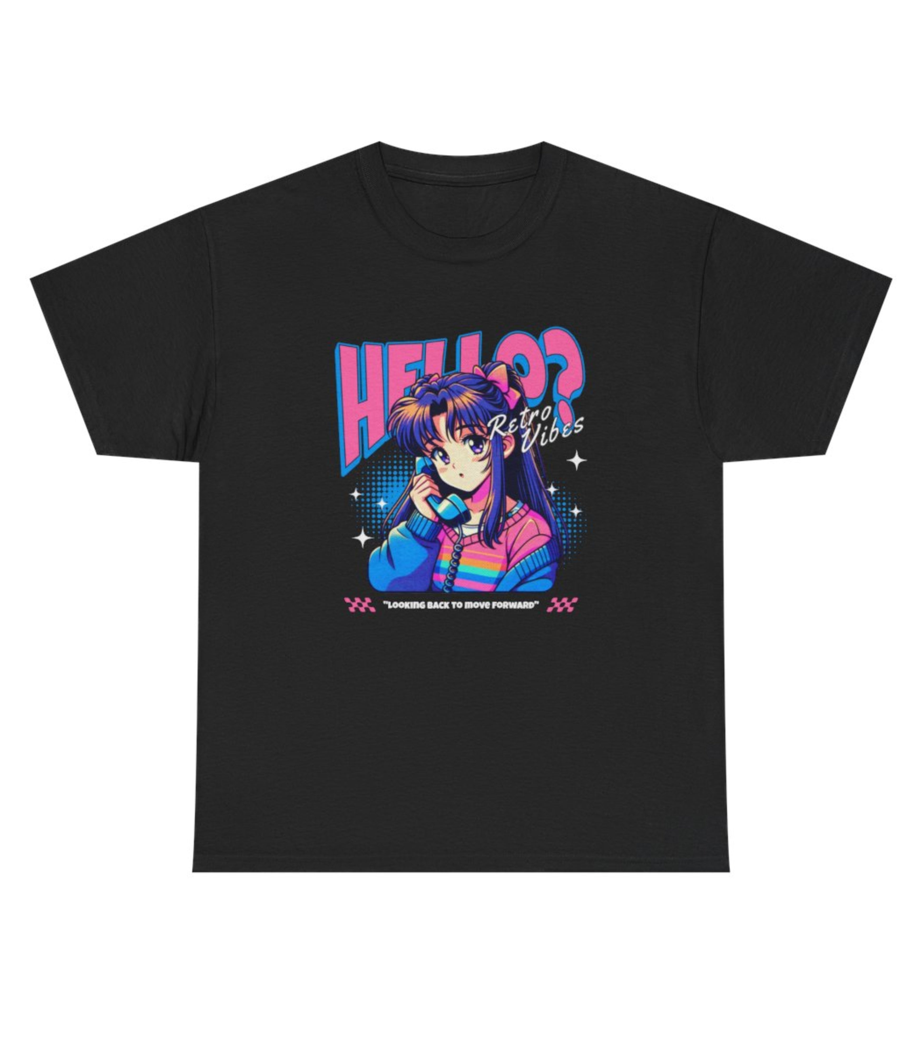 Hello? Retro Vibes Anime T-Shirt