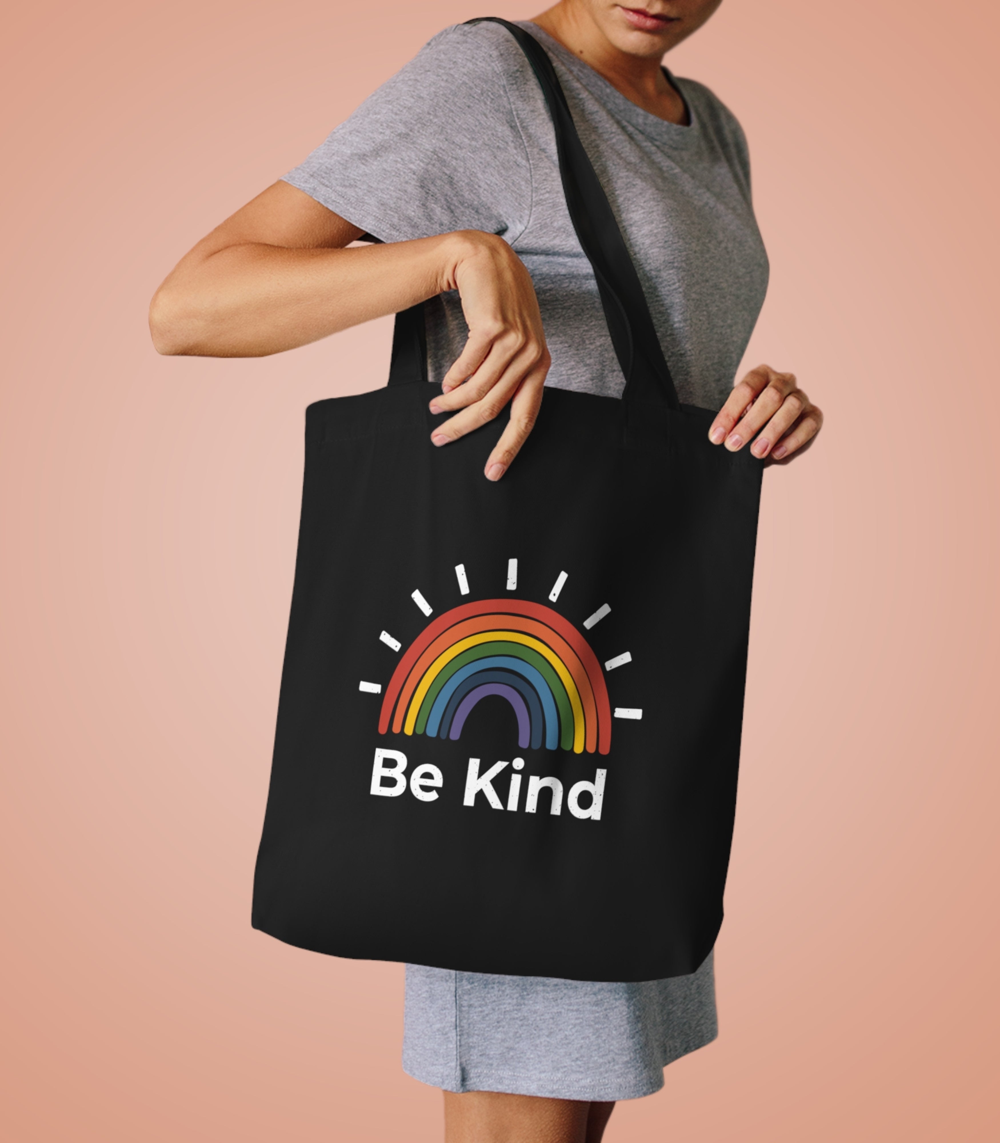 Be Kind Rainbow Tote Bag