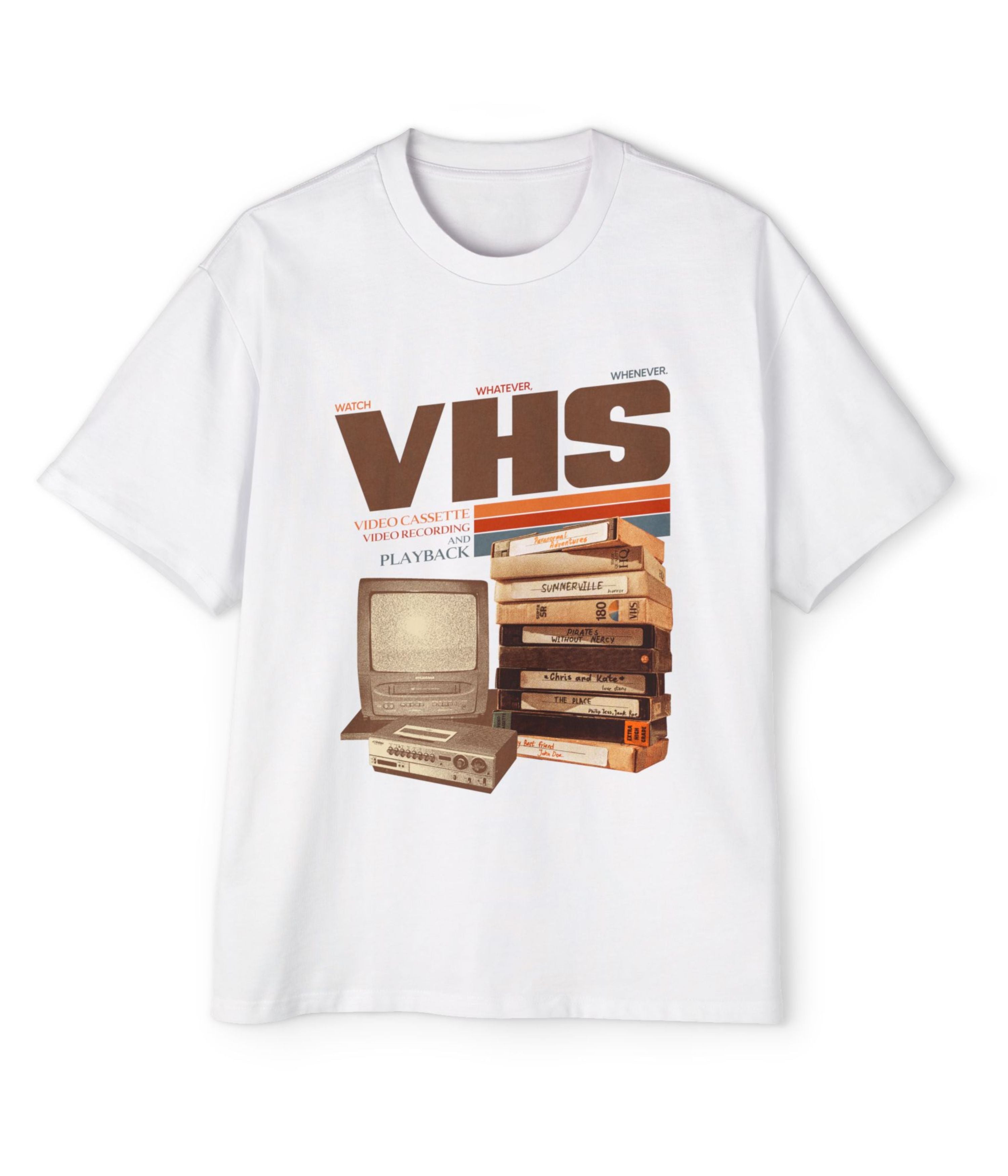 Vintage VHS tapes Oversized Tee