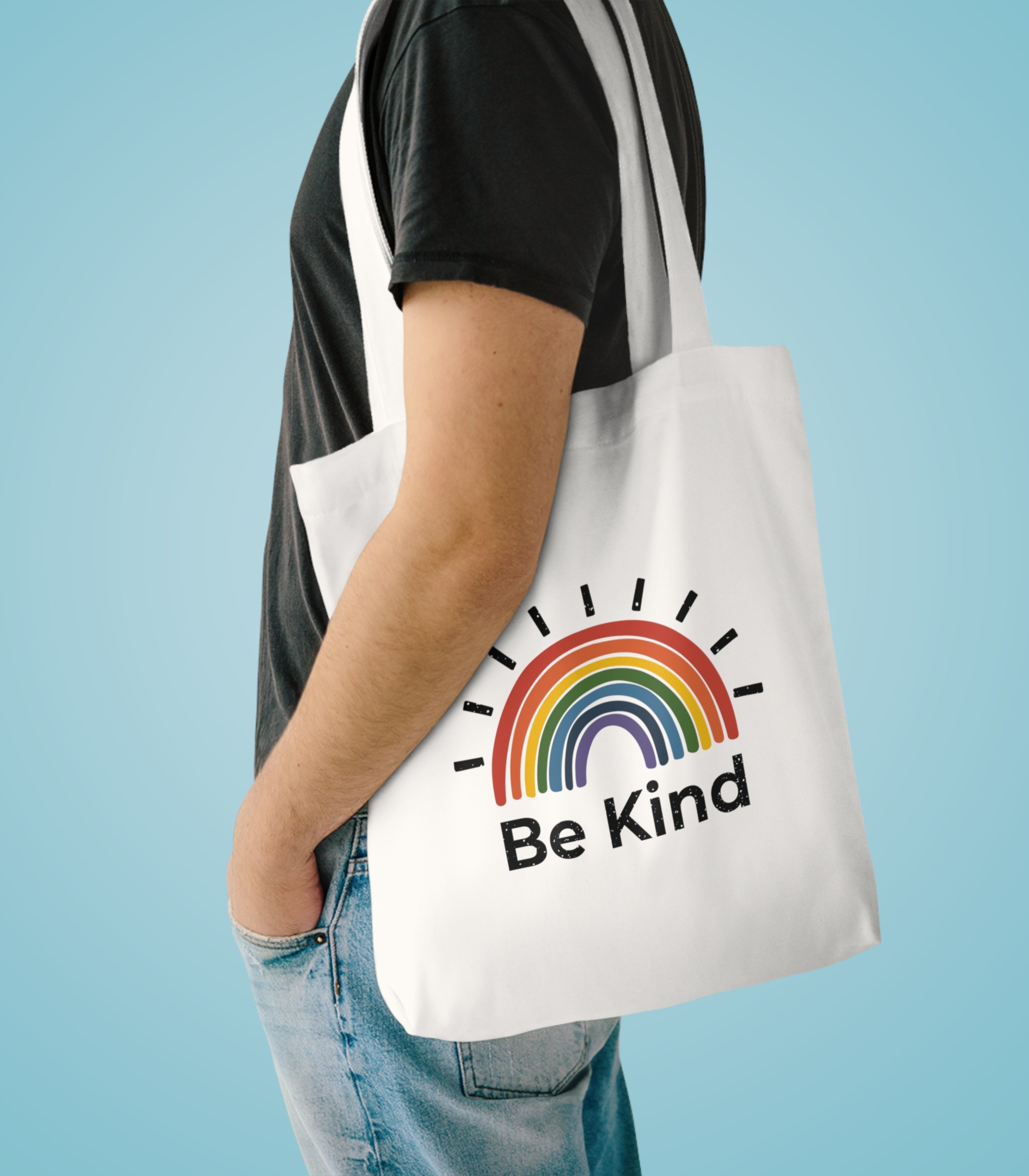 Be Kind Rainbow Tote Bag