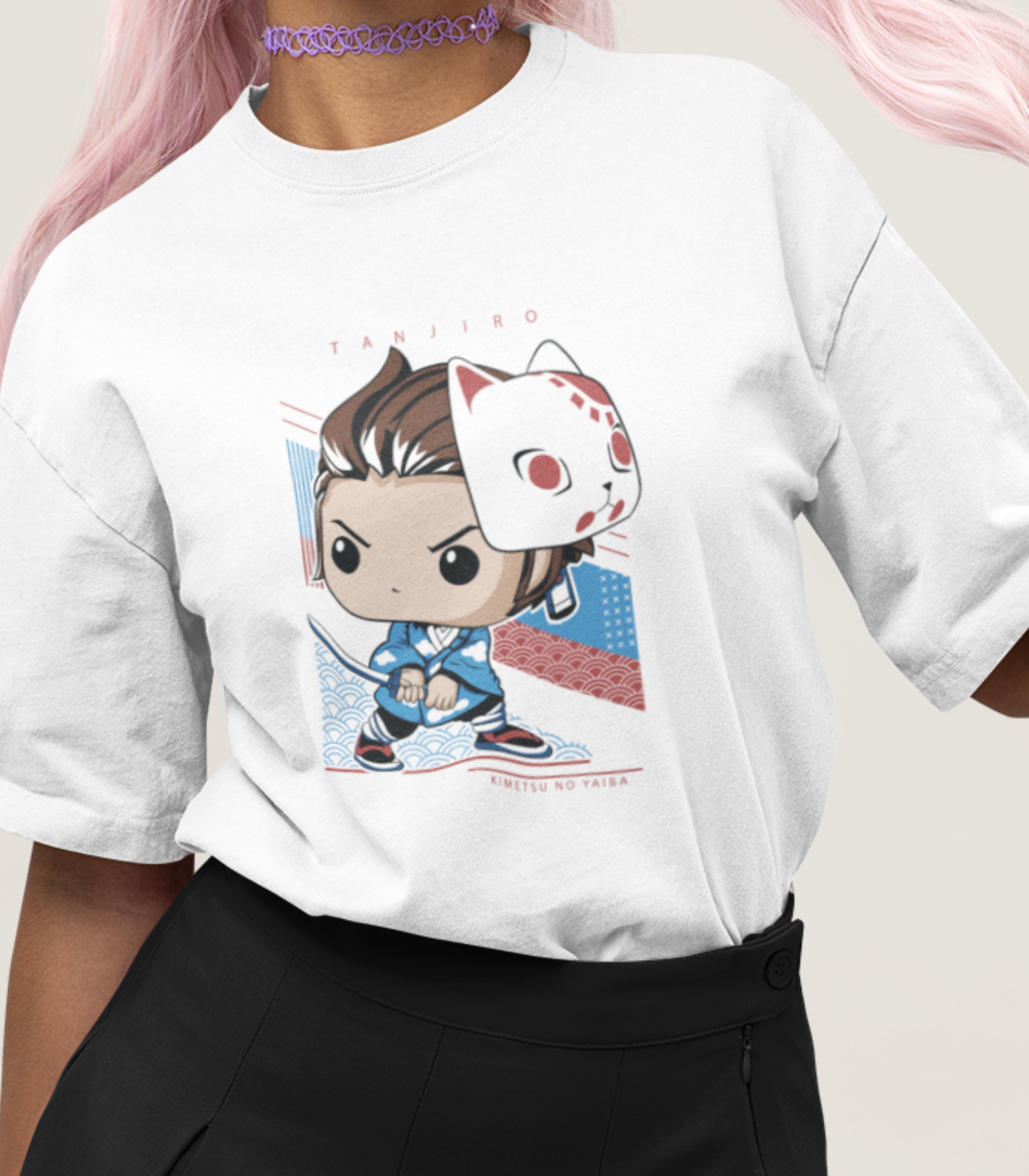 Tanjiro With Mask T-Shirt
