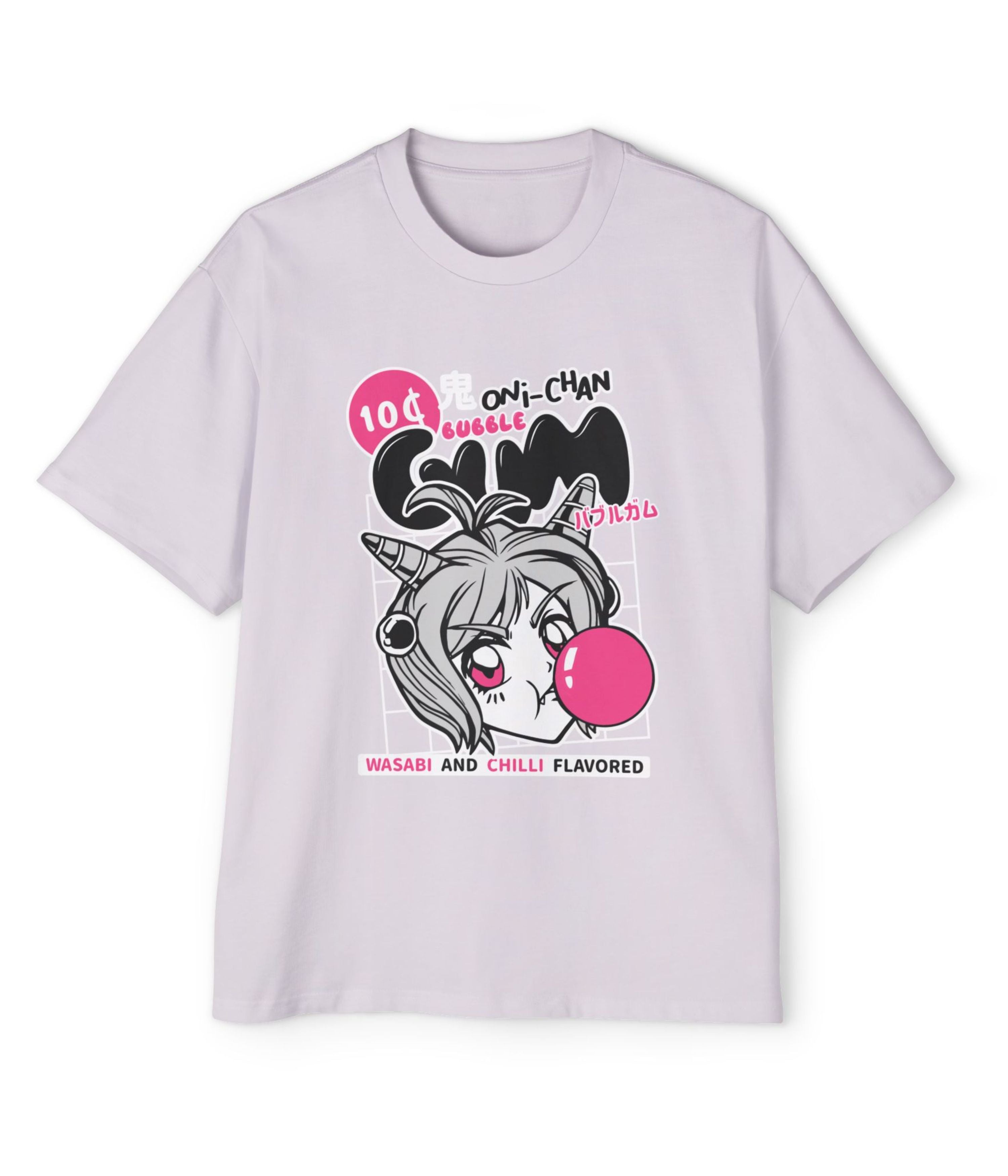 Oni Chan Bubble Wasabi And Chilli Flavored Men's Oversized Tee