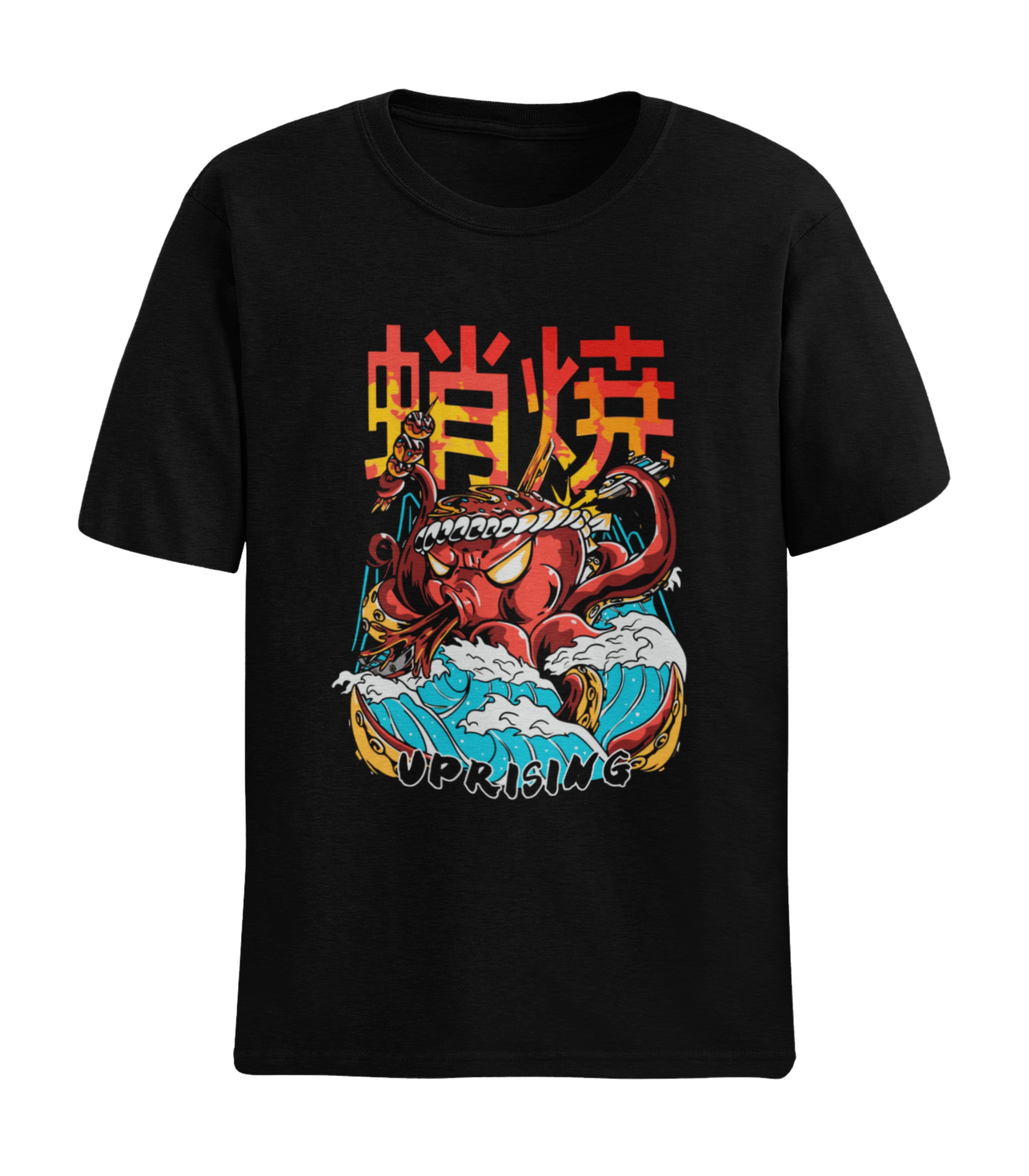 Uprising Octopus: Retro Japanese T-Shirt
