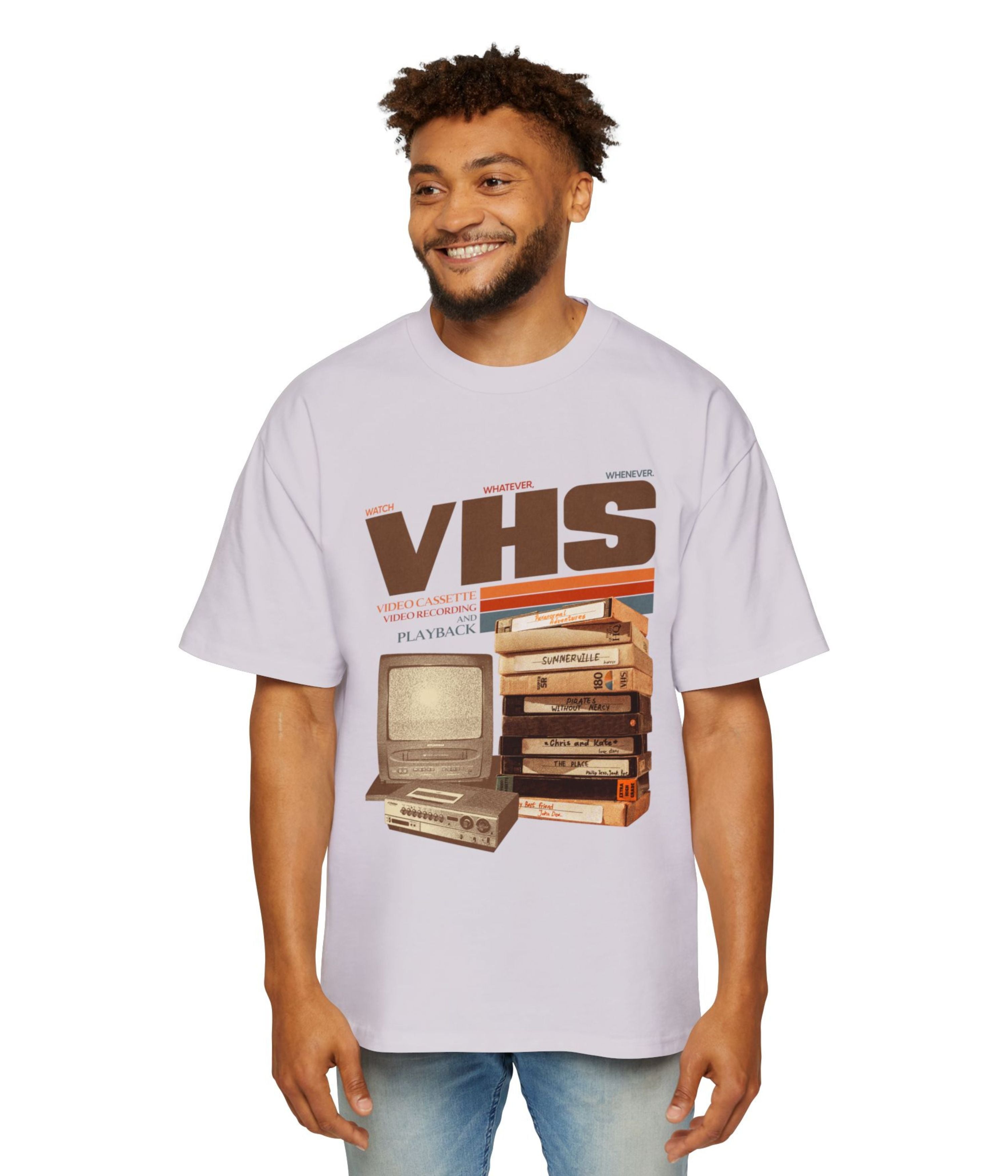 Vintage VHS tapes Oversized Tee