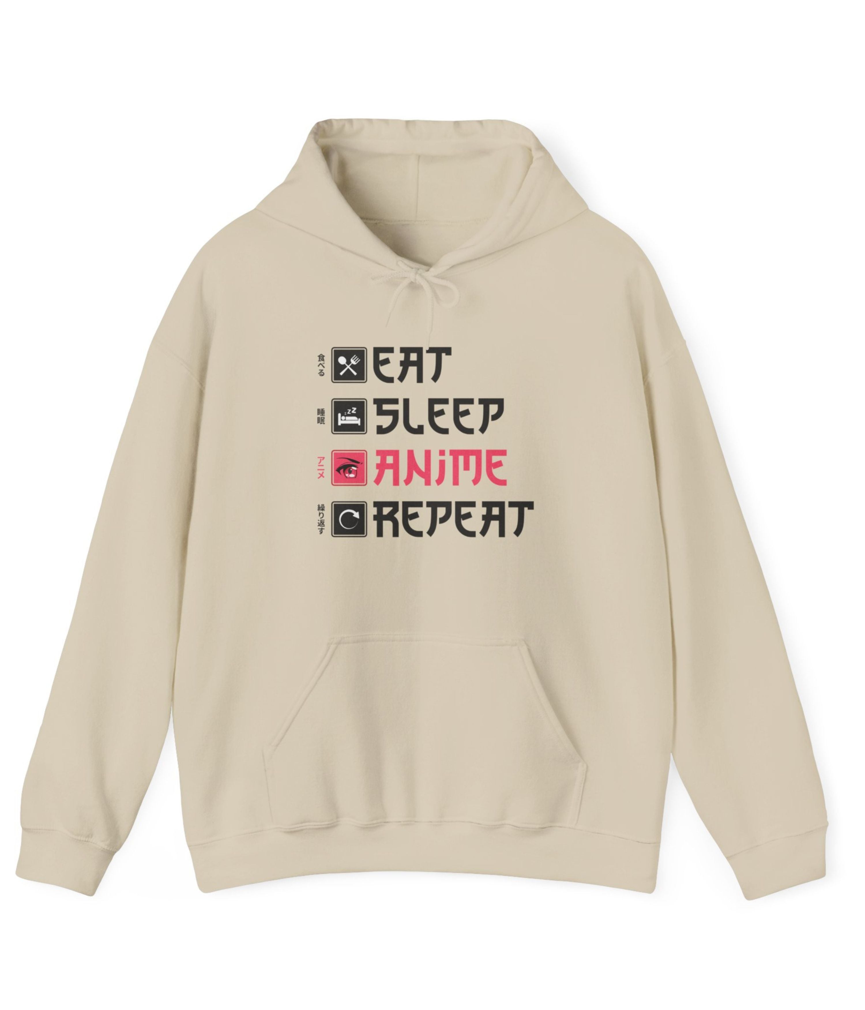 Eat Sleep Anime Repeat Hoodie