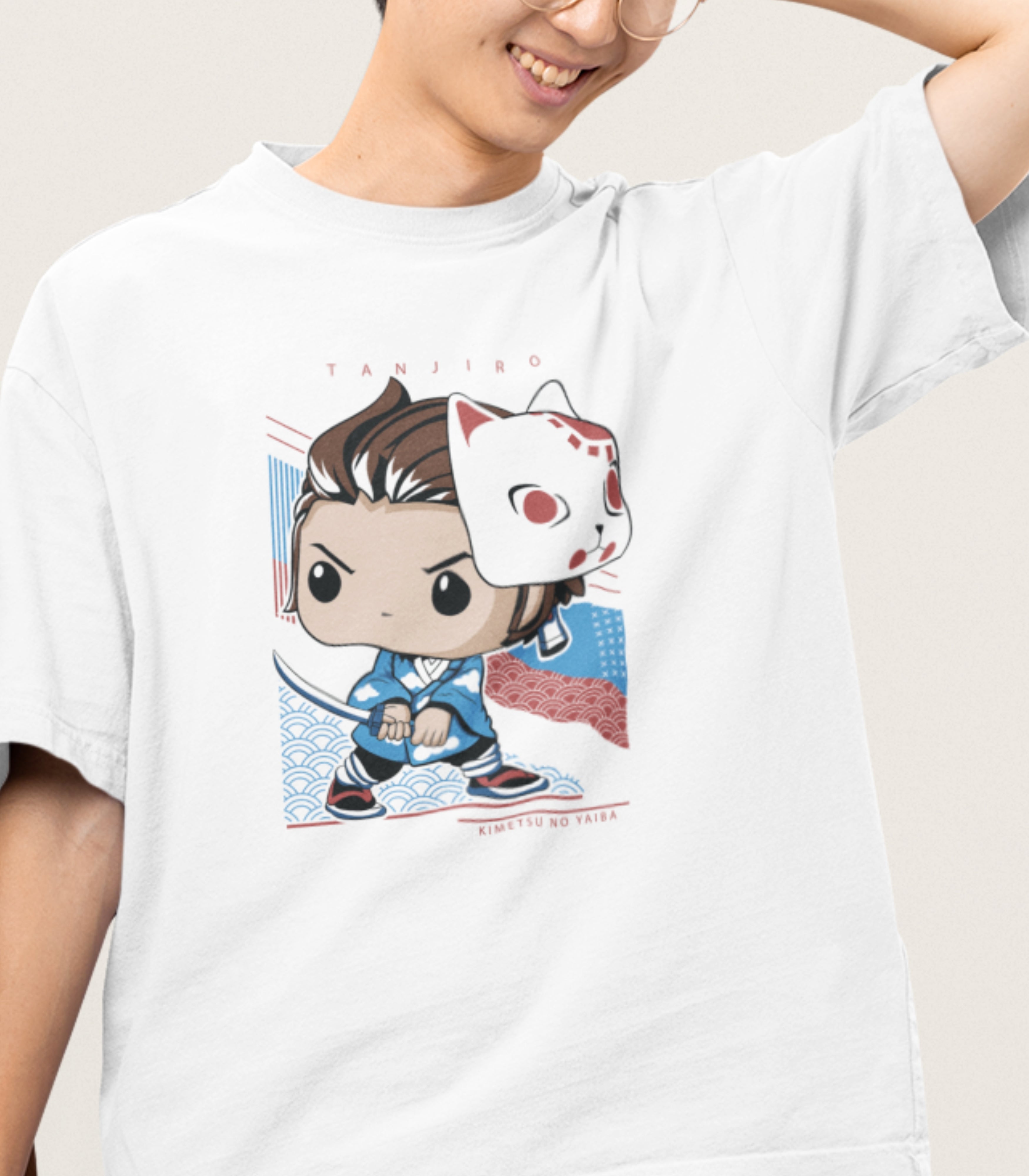 Tanjiro With Mask T-Shirt