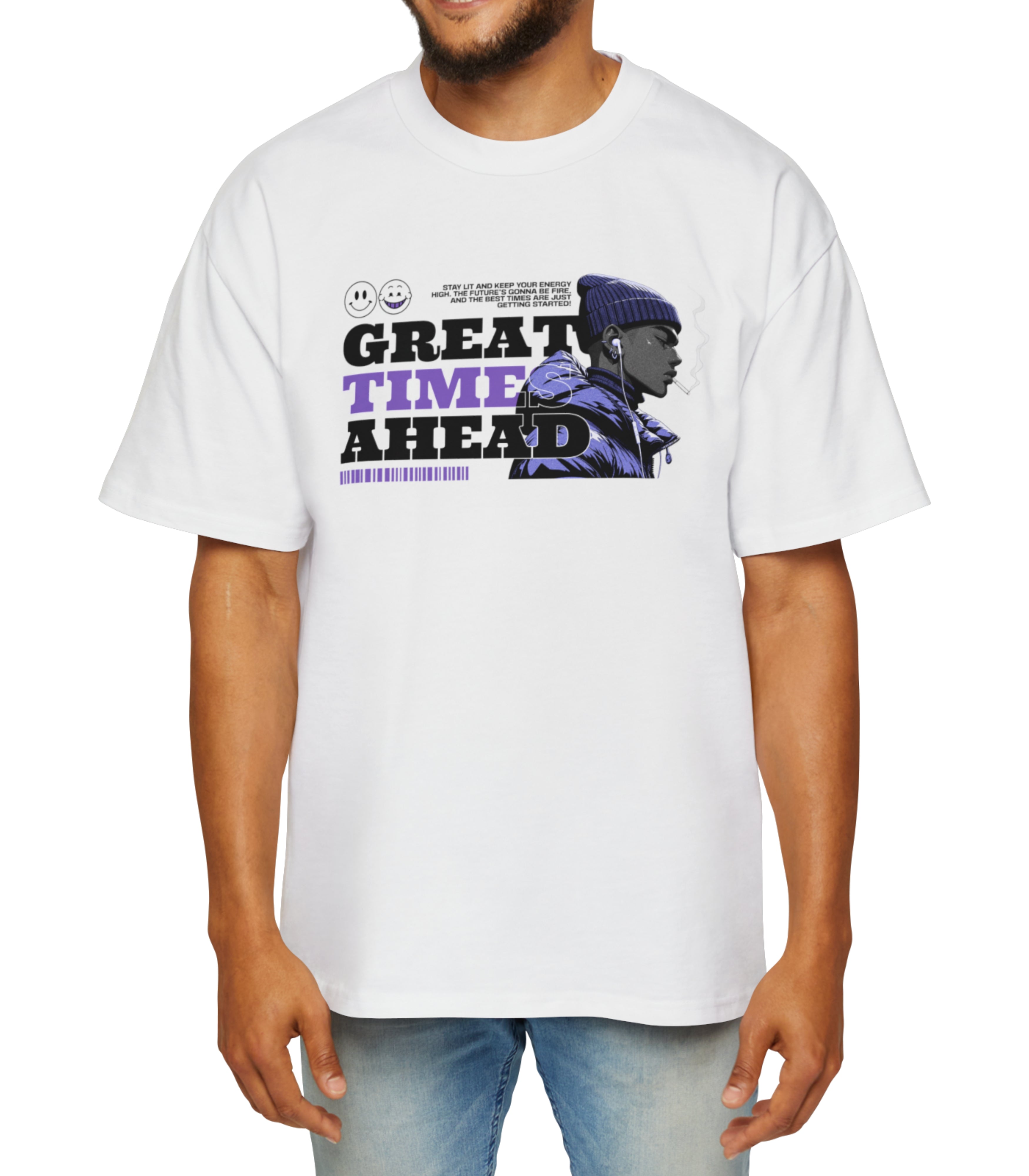 Times Ahead Men's Oversized Tee